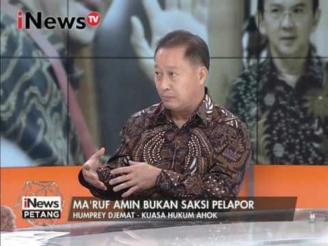 Humprey Djemat : Tidak ada masyarakat kepulauan Seribu laporkan Ahok - iNews Petang 02/02