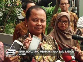 Descargar video: Ketua KPUD Jakarta melaporkan berita Hoax di Media Social terkait Pilkada DKI - iNews Malam 03/02