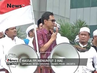 Download Video: Kondisi terkini aksi damai 161 di Mabes Polri, Jakarta - iNews Petang 16/01