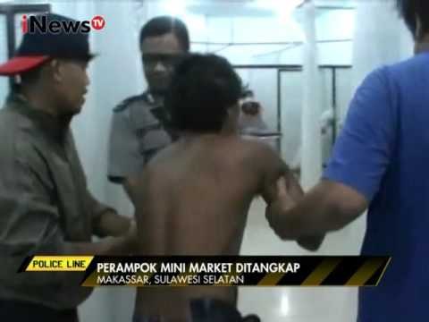 Polisi berhasil tangkap pelaku perampokan mini market di Makassar - Police Line 14/01
