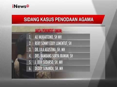 Berikut nama Hakim, Jaksa Penuntut Umum & Kuasa Hukum pada Sidang Ahok - iNews Breaking News 17/01