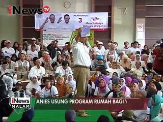 Anies usung program rumah bagi warga - iNews Malam 19/01