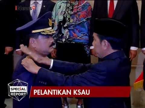 Detik-detik Presiden Jokowi lantik KSAU Marsdya TNI Hadi Tjahjanto - Special Report 18/01