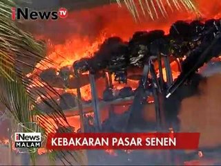 Para pengendara sepeda motor berselfie saat terjadi kebakaran pasar senen - iNews Malam 19/01