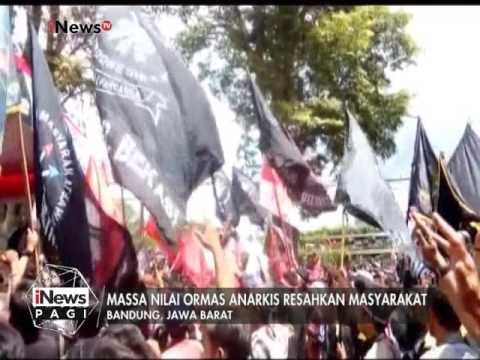 Demo Massa mendesak Pemerintah membubarkan Ormas anarkis - iNews Pagi 20/01