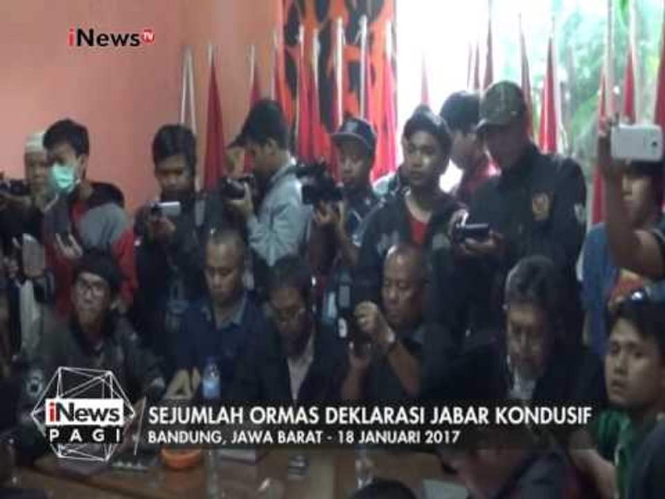 Sejumlah Ormas di Jabar mendeklarasikan Jabar kondusif - iNews Pagi 20/01