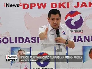 HT Hadiri Pelantikan Presiden Baru Amerika Serikat, Donald Trump - iNews Siang 21/01