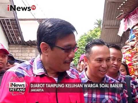 Djarot Sapa Warga Bantaran Kali Grogol dan Tampung Keluhan Warga Terkait Banjir - iNews Petang 22/01