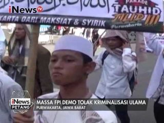 Massa FPI di Purwakarta Gelar Konvoi Tolak Kriminalisasi Ulama - iNews Petang 22/01