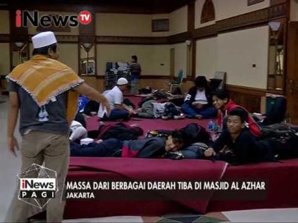 Aksi bela ulama, Massa dari berbagai daerah tiba di masjid Al Azhar - iNews Pagi 23/01