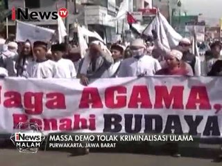 Tải video: Massa demo tolak kriminalisasi ulama - iNews Malam 22/01