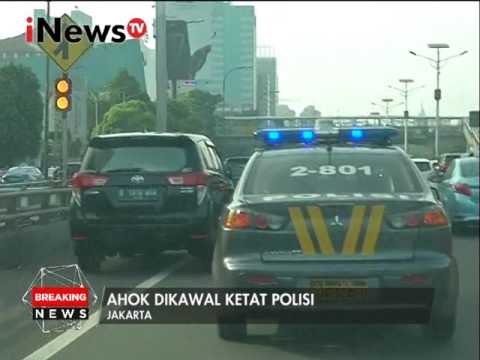 Berikut iring iringan perjalanan Ahok ke lokasi sidang - iNews Breaking News 24/01