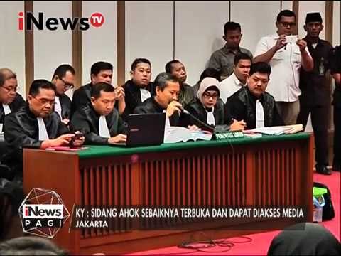 KY : Sidang Ahok sebaiknya terbuka dan dapat diakses media - iNews Pagi 25/01