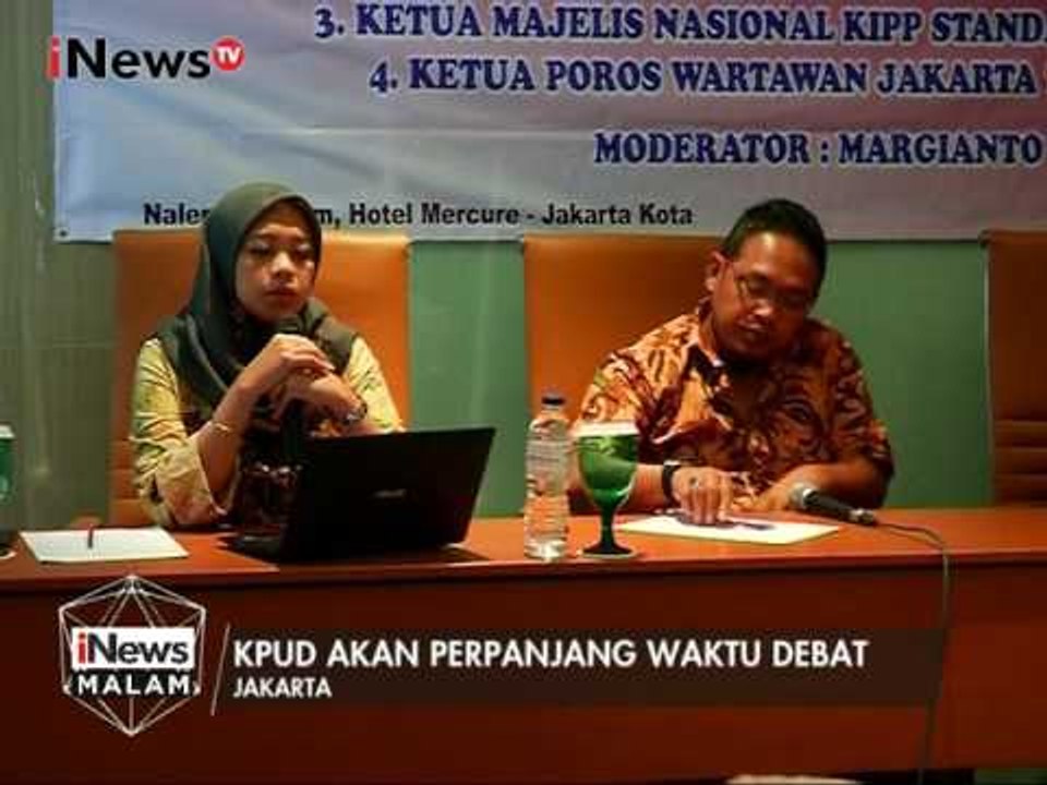 KPUD DKI Jakarta Akan Berikan Perpanjangan Waktu Pada Proses Debat Putaran 2 - iNews Malam 23/01
