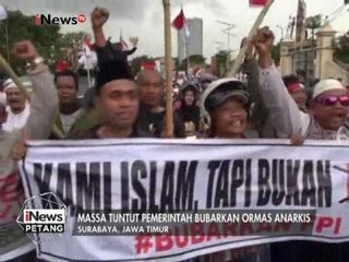 Demo Massa tuntut Pemerintah bubarkan Ormas Anarkis - iNews Petang 26/01