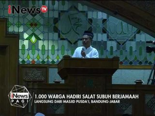Tausiah gerekan subuh berjamaah di masjid Pusda'I - iNews Pagi 26/01