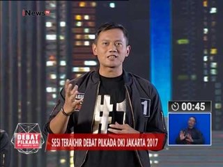 AHY : Komitmen kami untuk semakin mengembangkan ruang terbuka hijau - Debat Pilkada II 27/01