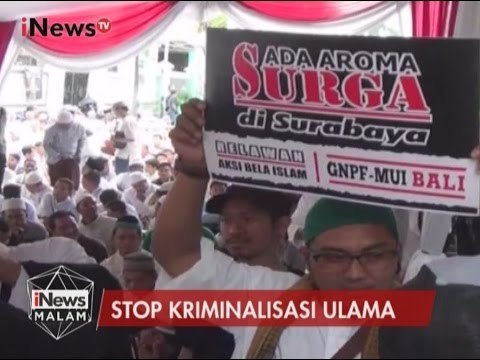 Gerakan Umat Islam Bersatu Jatim, Gelar Tabligh Akbar Tolak Kriminalisasi Ulama - iNews Malam 28/01