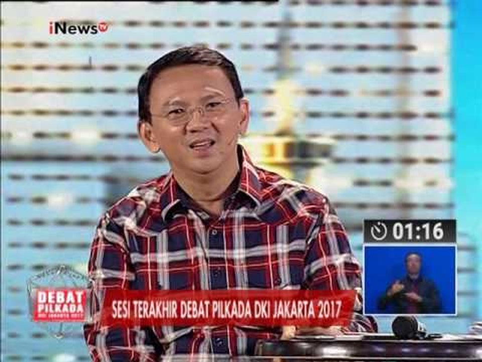 Anies : Yang kita lakukan adalah memperbanyak sumur-sumur resapan air - Debat Pilkada II 27/01