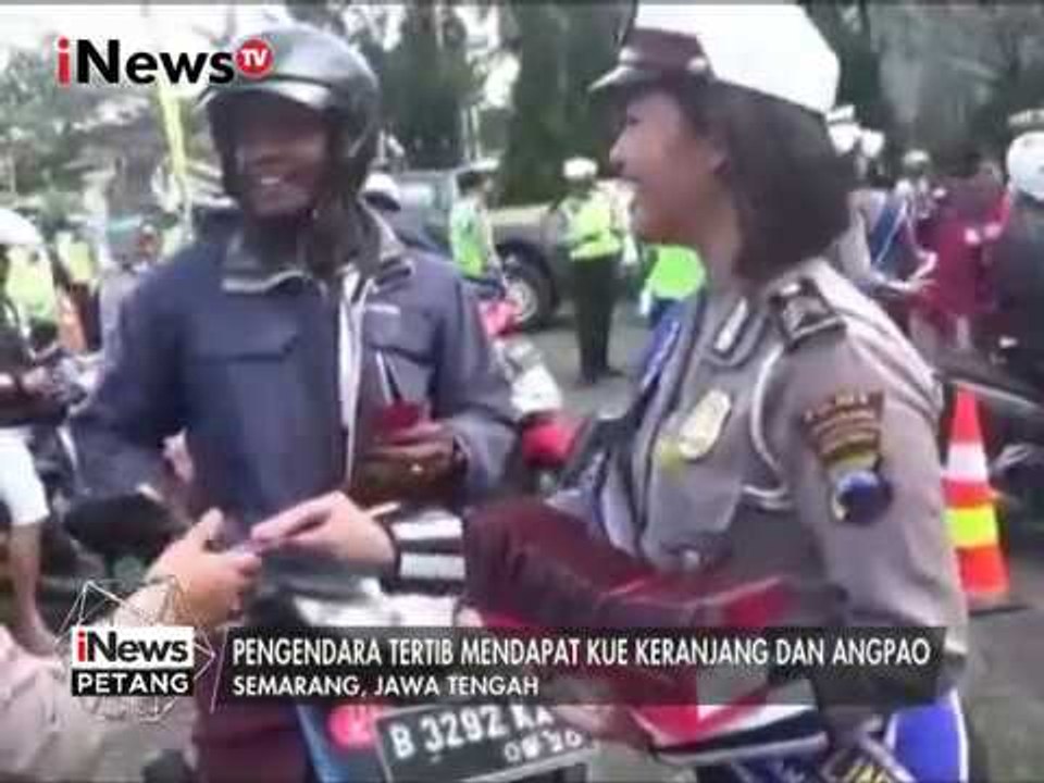 Sambut Imlek, Lantas Semarang Berikan Kue Keranjang & Angpao Saat Gelar Razia - iNews Petang 28/01