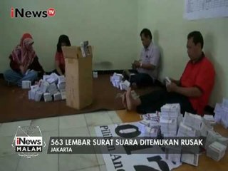 KPU Kota Jakarta Pusat Temukan 563 Surat Suara Rusak - iNews Malam 30/01