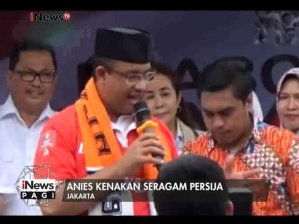 Kenakan seragam Persija, Anies berkampanye di Cilincing Jakarta Utara - iNews Pagi 01/02