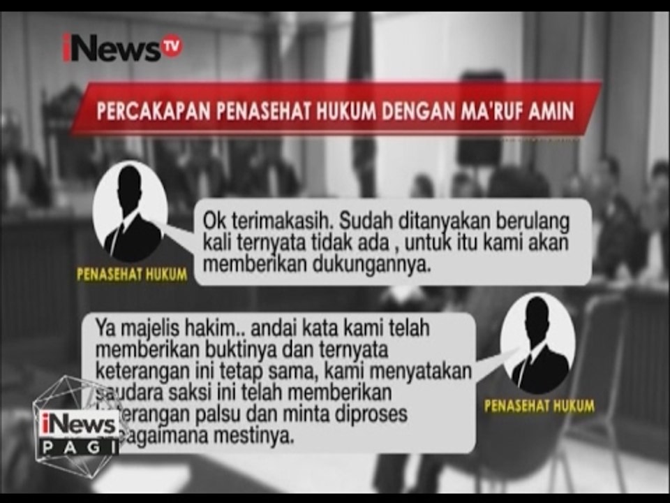 Rekaman, Kuasa Hukum Ahok Menuduh Saksi Memberikan Keterangan Palsu - iNews Pagi 02/02
