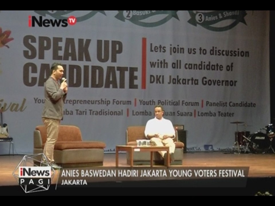 Cagub DKI Anies Baswedan Hadiri Festival Pemilih Muda - iNews Pagi 02/02