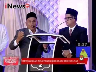 Debat Pilkada Aceh 2017 : Mewujudkan pelayanan Birokrasi berkualitas Part 03 - iNews TV 31/01