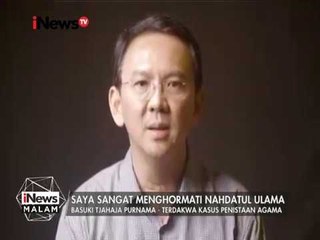 Dianggap Memojokkan, Ahok Minta Maaf Kepada KH.Maruf Amin Melalui Video Ini - iNews Malam 02/02