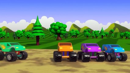♫ Finger Family Song - Monster Truck - Nursery Rhymes - Daddy Finger Binkie TV ♫