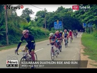 Kejuaraan Duathlon Ride & Run Dalam Ajang Ipoh Cycle Fest 2017 di Malaysia - iNews Pagi 09/05
