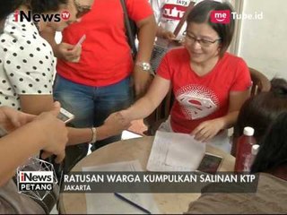 Ratusan Warga Beramai-ramai Kumpulkan Salinan KTP Untuk Dukungan Kepada Ahok - iNews Petang 10/05