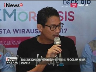 Sandiaga Uno Resmi tetapkan Sudirman Said Sebagai Ketua Tim Sinkronisasi - iNews Malam 11/05