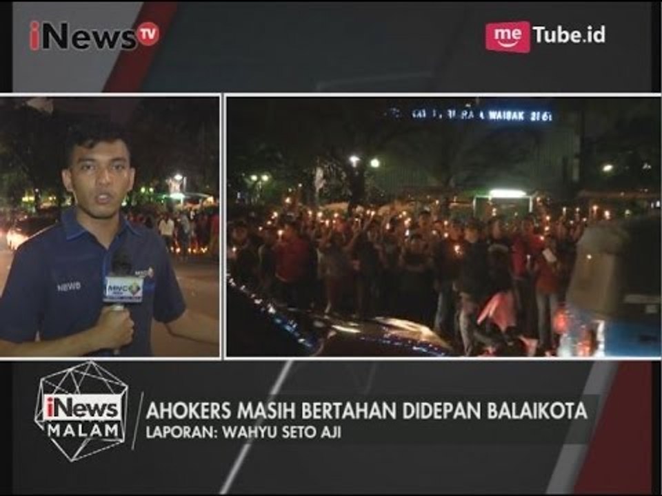 Situasi Terkini Depan Balaikota Dalam Aksi Lilin Para Pendukung Ahok - iNews Malam 11/05