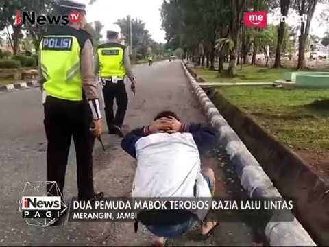 2 Pemuda Mabuk Terobos Razia, Polisi Berikan Hukuman Jalan Jongkok - iNews Pagi 16/05