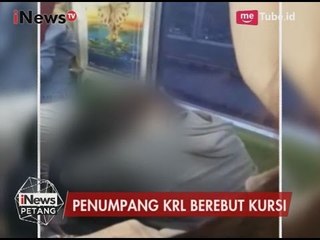 Video Amatir, Perkelahian Perebutan Tempat Duduk di Gerbong Wanita - iNews Petang 16/05