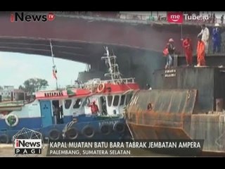 Descargar video: Kapal Batu Bara Tabrak Jembatan Ampera, Palembang - iNews Pagi 18/05