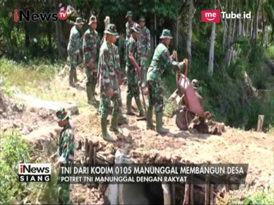 TNI Kodim 0105 Bahu Membahu Bersama Warga Memba...