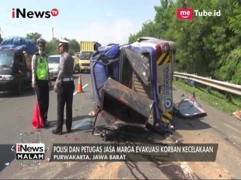 Mobil Jasa Marga yang Sedang Olah TKP di Tol Cipularang Ditabrak Truk - iNews Malam 19/05