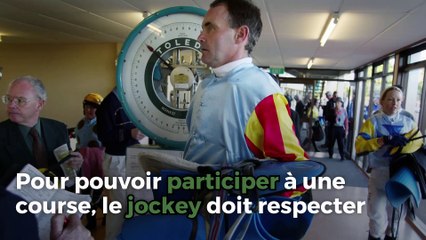 La pesée avant et après les courses hippiques