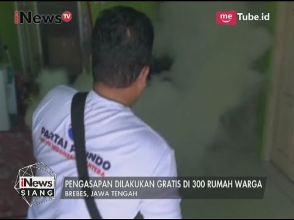 Cegah Wabah DBD, DPD Partai Perindo Brebes Melakukan Fogging di Perumahan Warga - iNews Siang 20/05