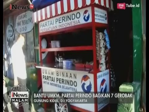 Bantu UMKM, Partai Perindo Bagikan 7 Gerobak di Gunung Kidul, Yogyakarta - iNews Malam 18/05