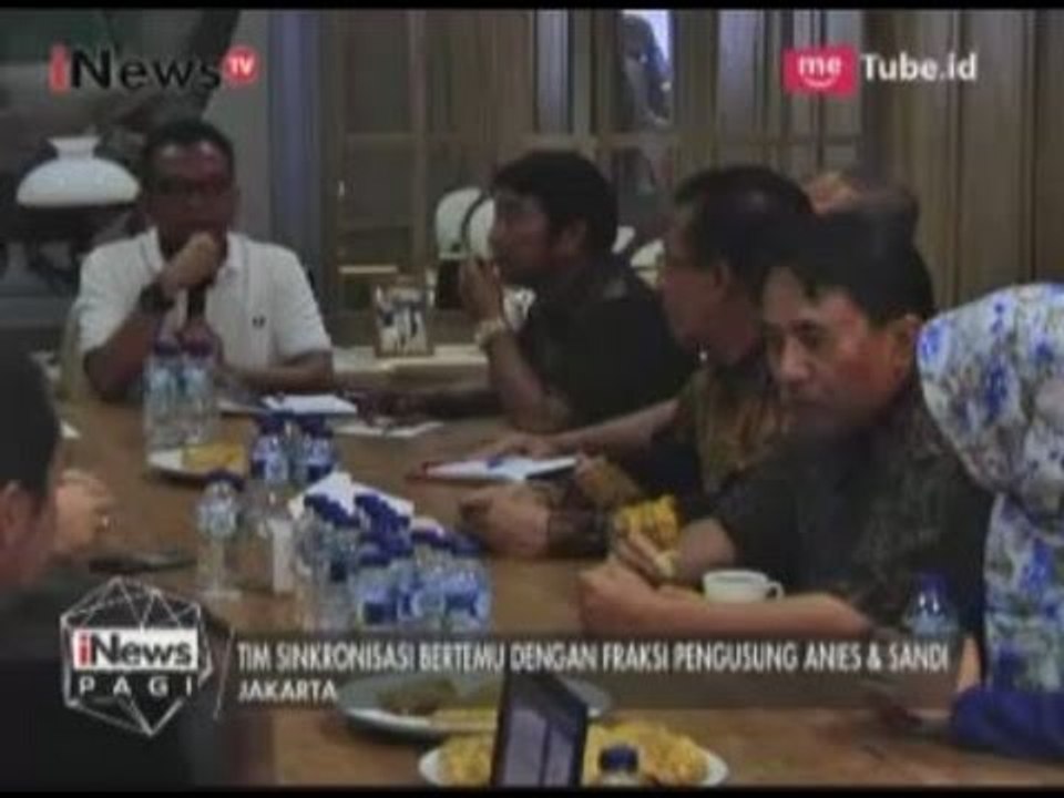 Tim Sinkronisasi Anies-Sandi Bertemu RDPRD Jakarta Bahas Pembangunan Daerah - iNews Pagi 22/05
