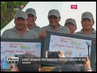 PLT Gubernur Jakarta Resmikan Pencanangan Tema HUT DKI Jakarta 490 - iNews Pagi 22/05