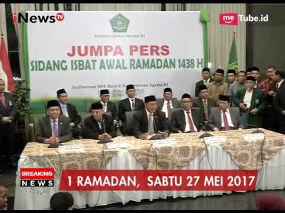 Konferensi Pers Sidang Isbat, Menag Tentukan 1 Ramadhan Pada 27 Mei - iNews Breaking Isbat 26/05
