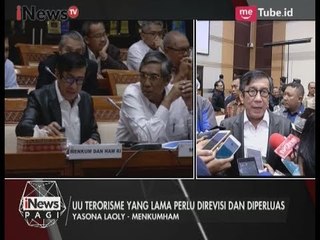 Menkumham Datangi DPRRI untuk Dialog Penyelesaian RUU Anti Terorisme - iNews Pagi 30/05