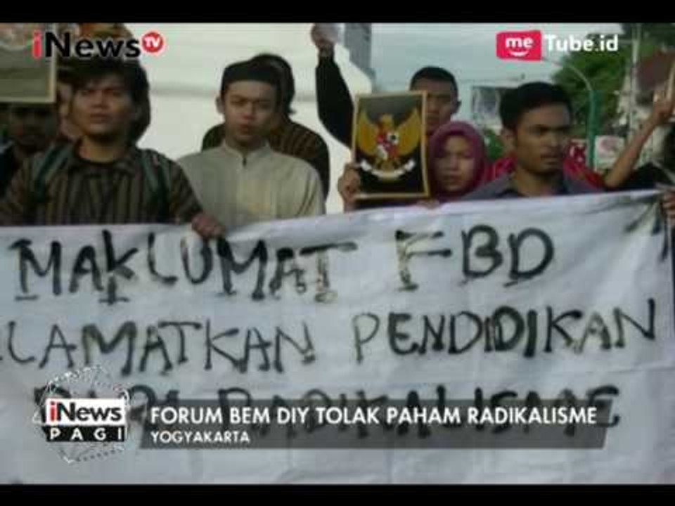 Mahasiswa Yogyakarta Berorasi Tolak Paham Radikalisme & Terorisme - iNews Pagi 31/05