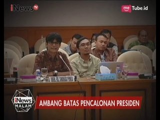 Ambang Batas Pencalonan Presiden Dalam RUU Pemilu Dianggap Tak Relevan - iNews Malam 04/06