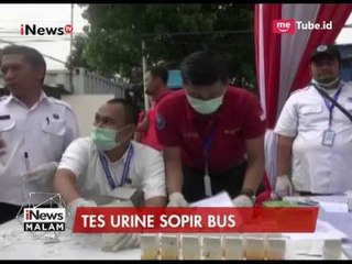 Polres Salatiga Lakukan Tes Urine Pengemudi Bus Terminal Salatiga - iNews Malam 15/06